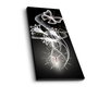 Wallity Reloj de pared de lienzo decorativo Multicolor 30 x 70 cm